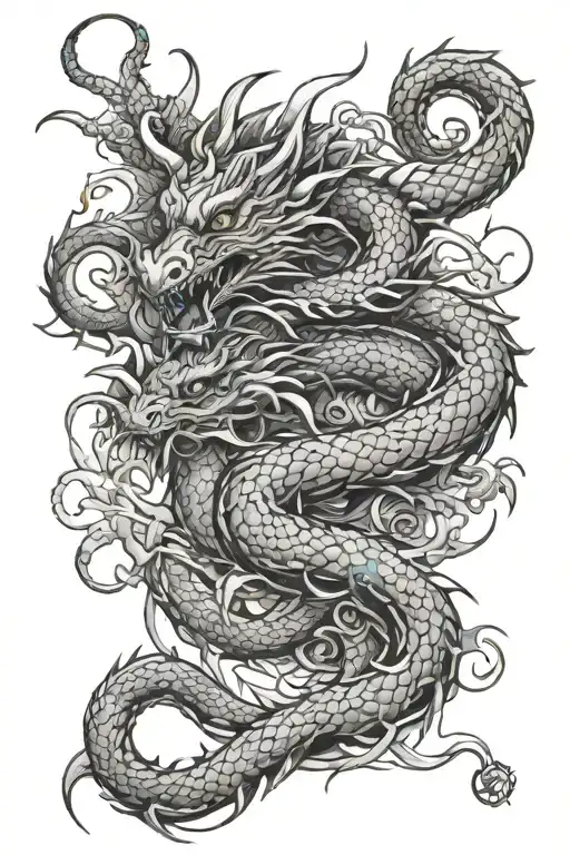 Dragon Wrapping Around