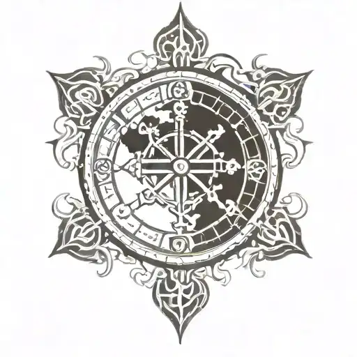 Viking Vegvisir Dirty Dark