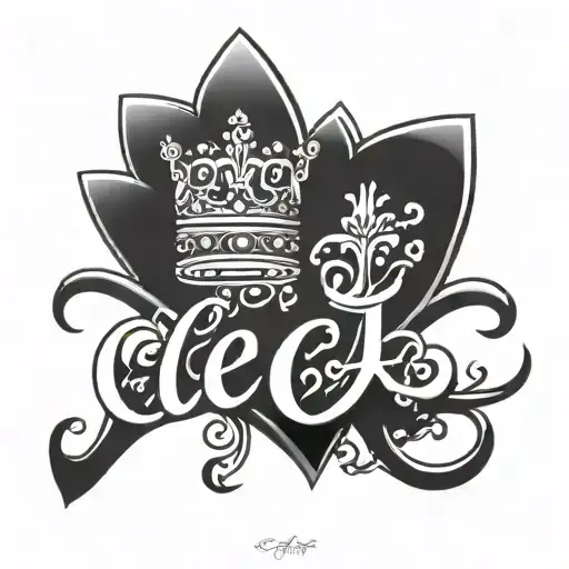Cleo Name With Crown Over