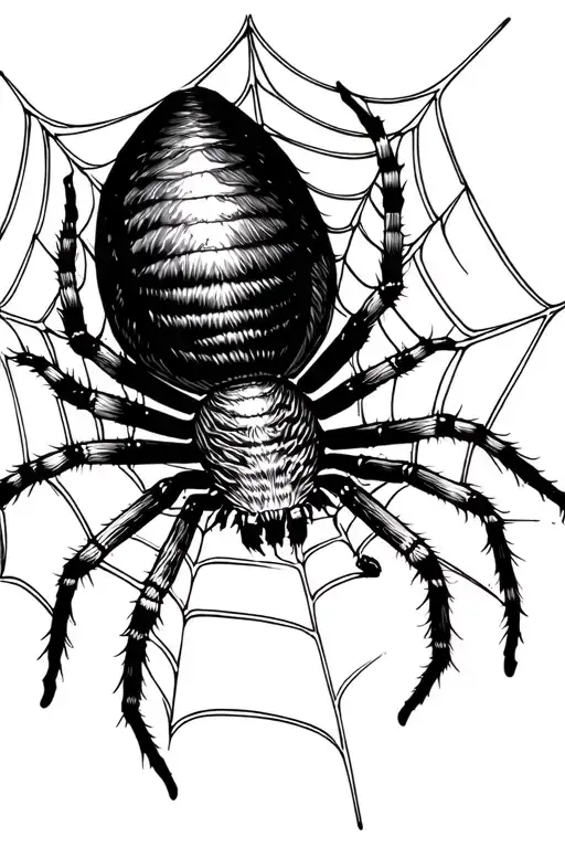 Detailed Spider Crawling On Web