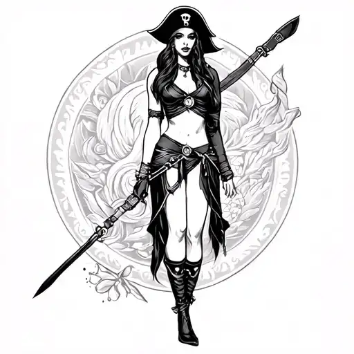 Pirate Woman Full Body