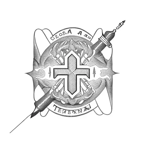 Crawford Crest With Staff And Texas Themes