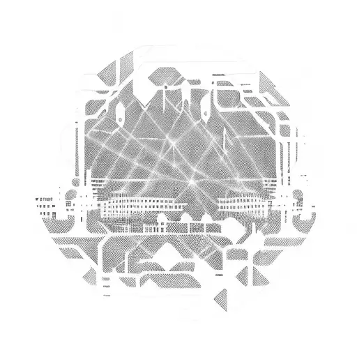 A Futuristic Cityscape With Neon Lights And Soundwaves Representing Techno Music