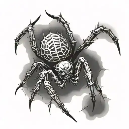 Creepy And Horrible Spider Realistic