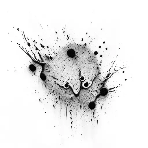 Splatter Black Ink