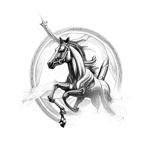 A Majestic Horse Galloping Through A Mountain Range