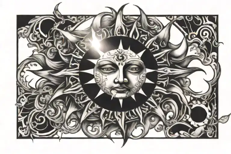 Sun Face Psychedelic