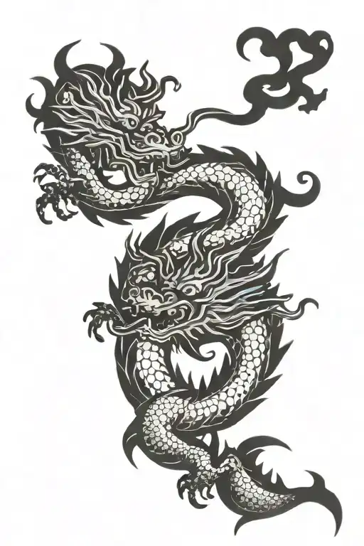 Chinese Dragon Flying