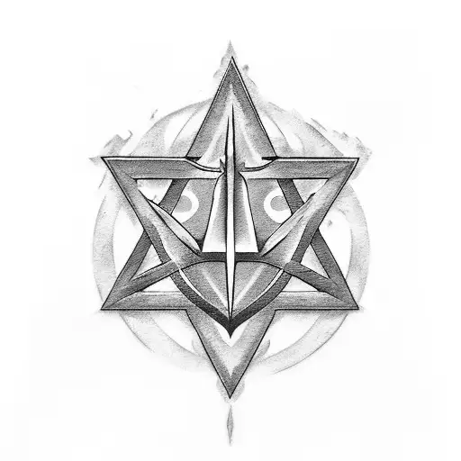 A Realistic Depiction Of The Deathly Hallows Symbol