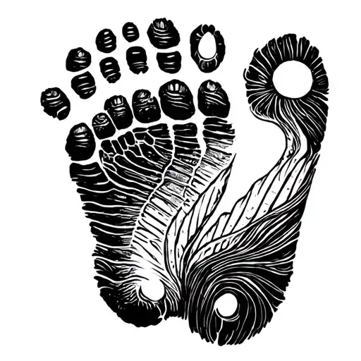 Baby Footprint That Has A Name Alisson