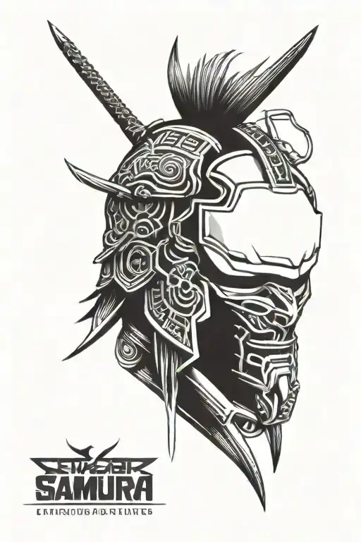 Cyberpunk Samurai Mask