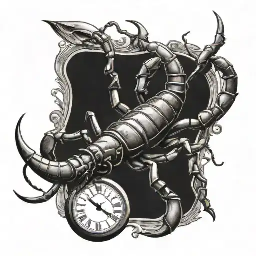 Scorpion And Pocket Watch