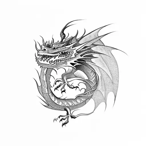 Dragon Coming Down The Mountain