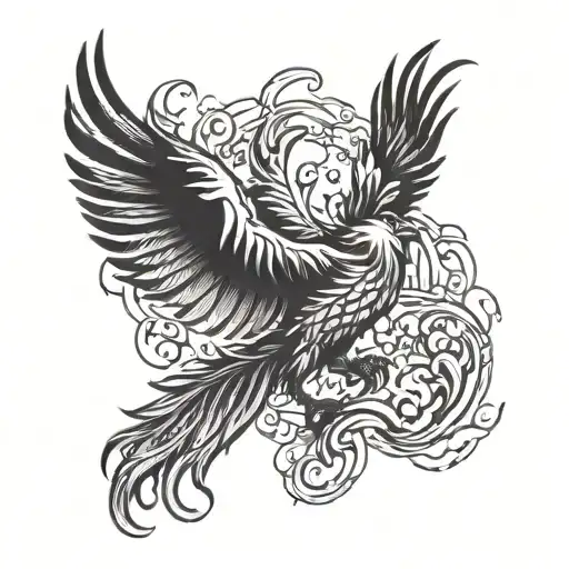 Phoenix Rising From Ashes