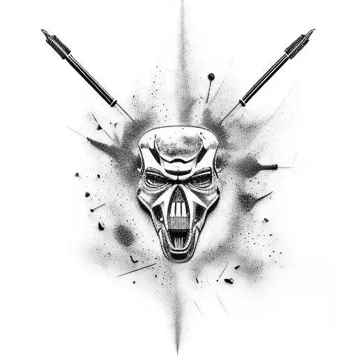 A Realistic Car Paint Gun Spraying Vibrant Colors Onto A Car Body