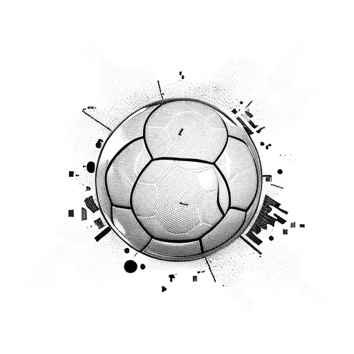 A Dynamic Soccer Player Surrounded By A World Map