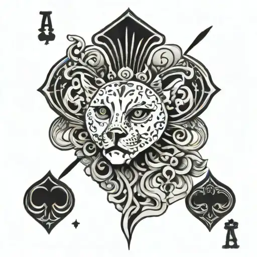 Latina Ace Playing Card