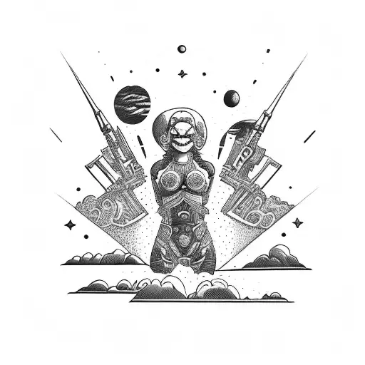 Thigh To Upper Calf Heavens And Space Renaissance