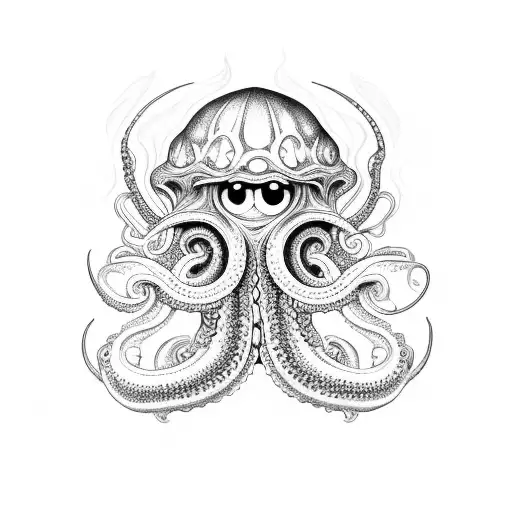 Something With Tentacles And Eyes From The Darkness