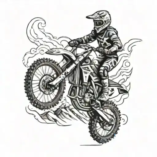 Motocross Rider Jumping Over Rtanj Mountain