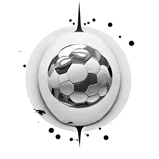 Combine A Soccer Ball And A Fish In A Dynamic And Abstract Way