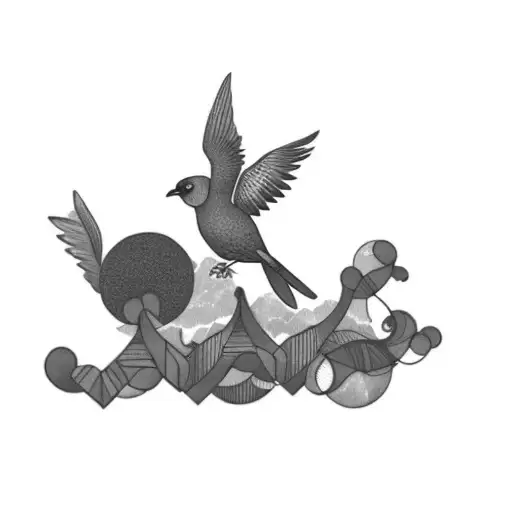 A Bird Flying In The Air