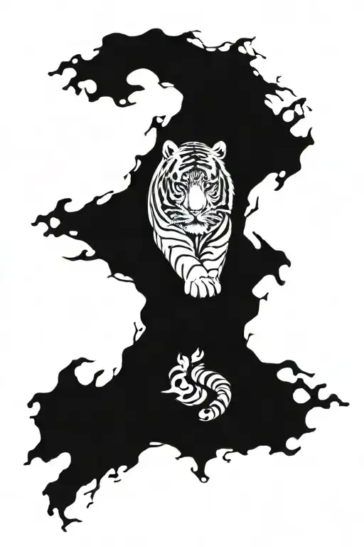 Korean Tiger Walking