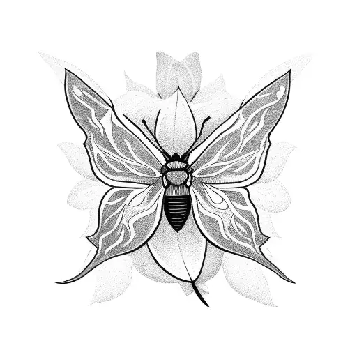 Moth With Flowers Inside