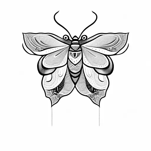 Moth With Flowers Inside