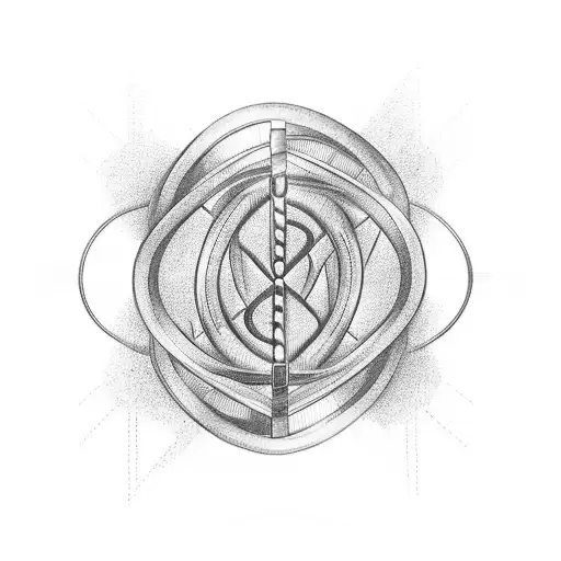 Dna Coil In Shape Fo An Hourglass