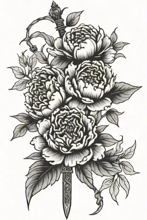 Sword Peony Flowers