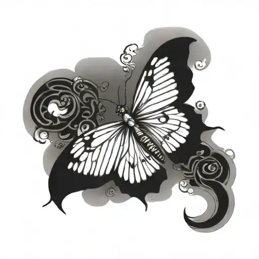 Butterfly With Christian Cross