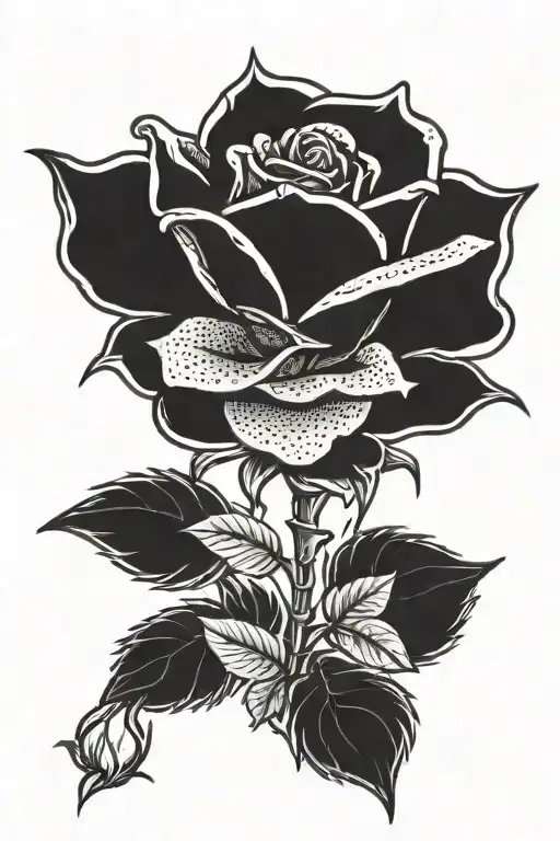 Rose And The Stem Says Shine Bright Like A Diamond