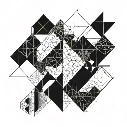 Abstract Geometric Patterns Inspired By Trading Charts