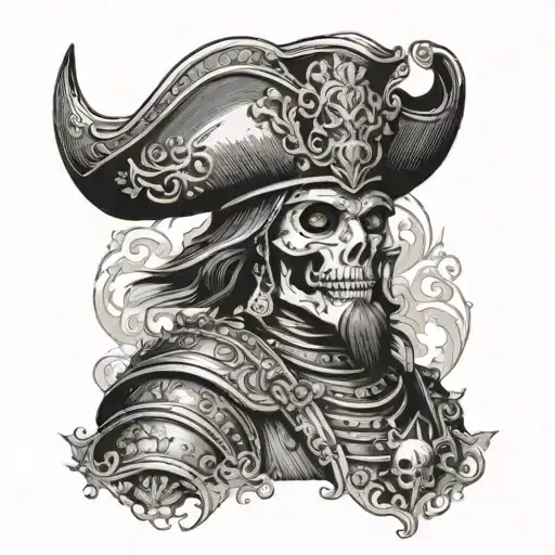 Spanish Conquistador With A Skull Face Made
