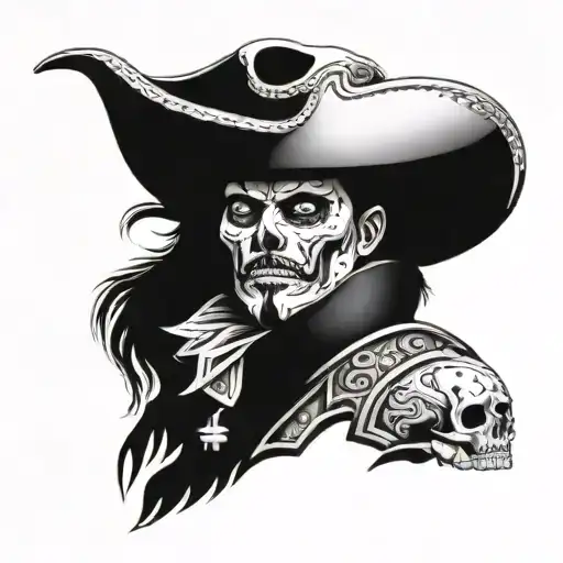 Spanish Conquistador With A Skull Face
