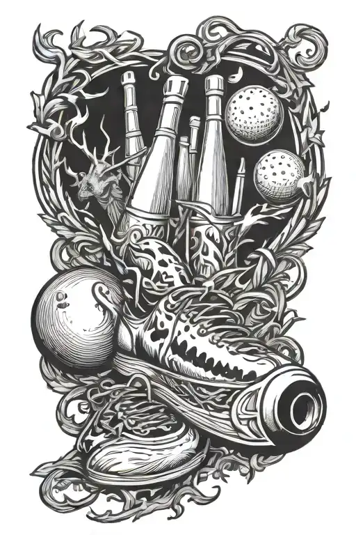 Bowling Hunting Scene