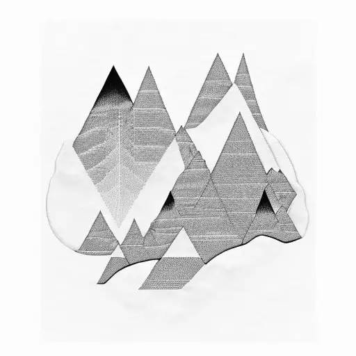 A Majestic Mountain Range With A Hidden Engineering Blueprint Incorporated Into The Design