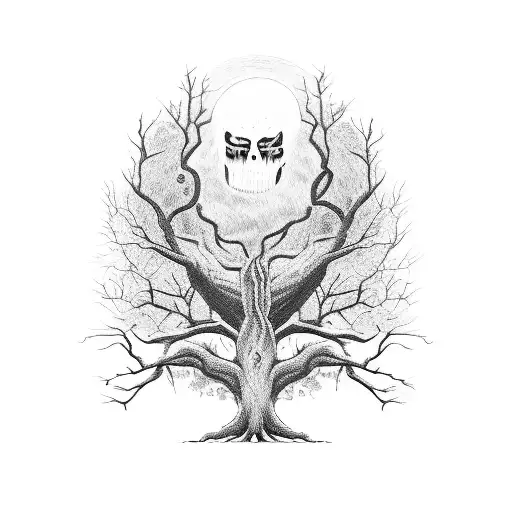 Tree With Scary Face