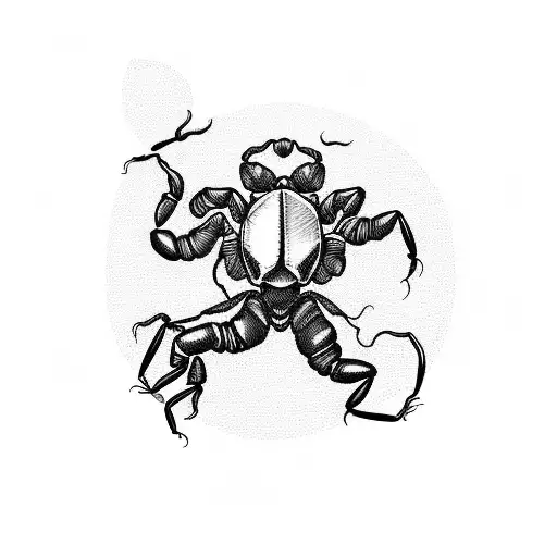 Scorpion Figting A Gost