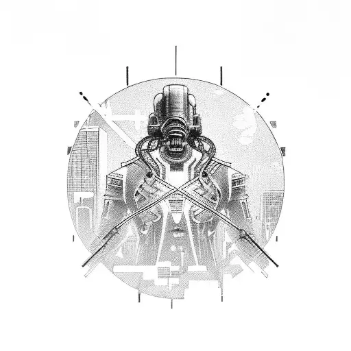 Tokyo Revengers And Mikey In A Futuristic Cyberpunk Cityscape