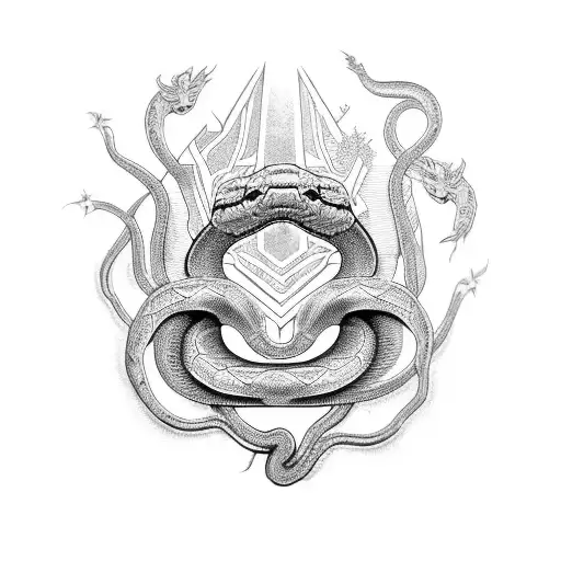 Egotep Tattoo Style Snake