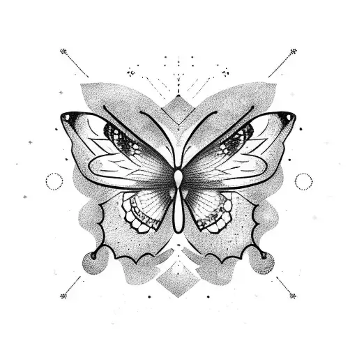 Butterfly Morphing Into A Sagittarius Constellation