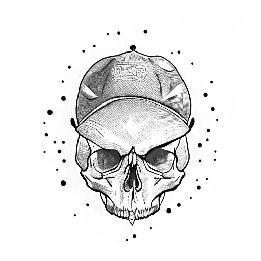 Skull With A Buffoon Cap