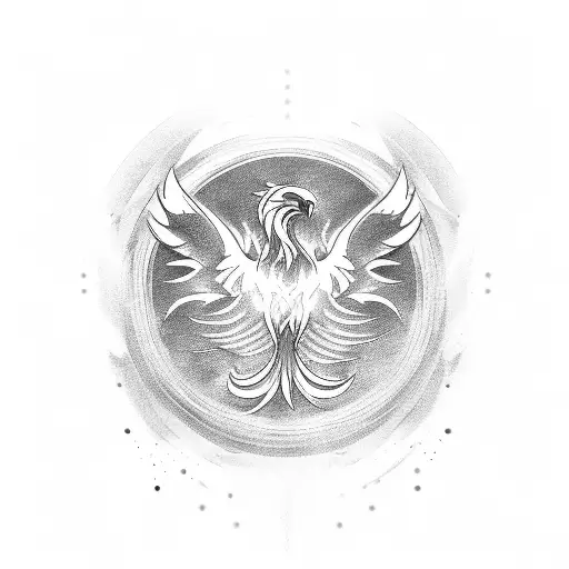 A Phoenix Rising From A Pile Of Cryptocurrencies