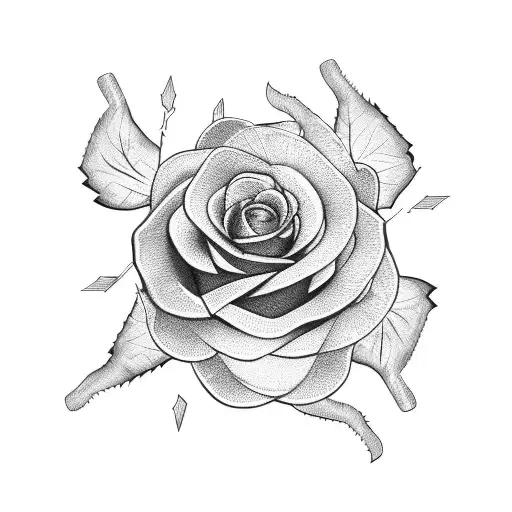 Razorblade Wrapped In Thorny Rose