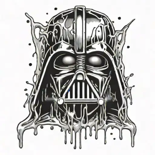 Darth Vader Exposed Skull Dripping