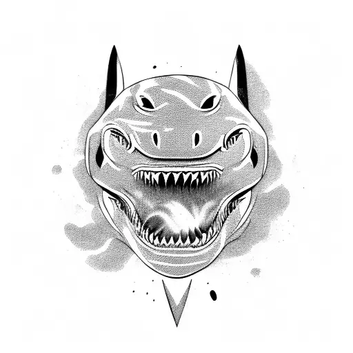 Panther Eating A Shark