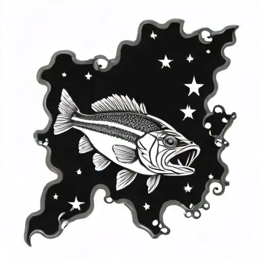 Largemouth Bass With Chicago Stars Forming