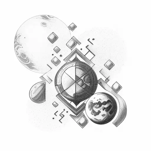 Drawing With These Letters Hope And Luka On A Background Of Planets